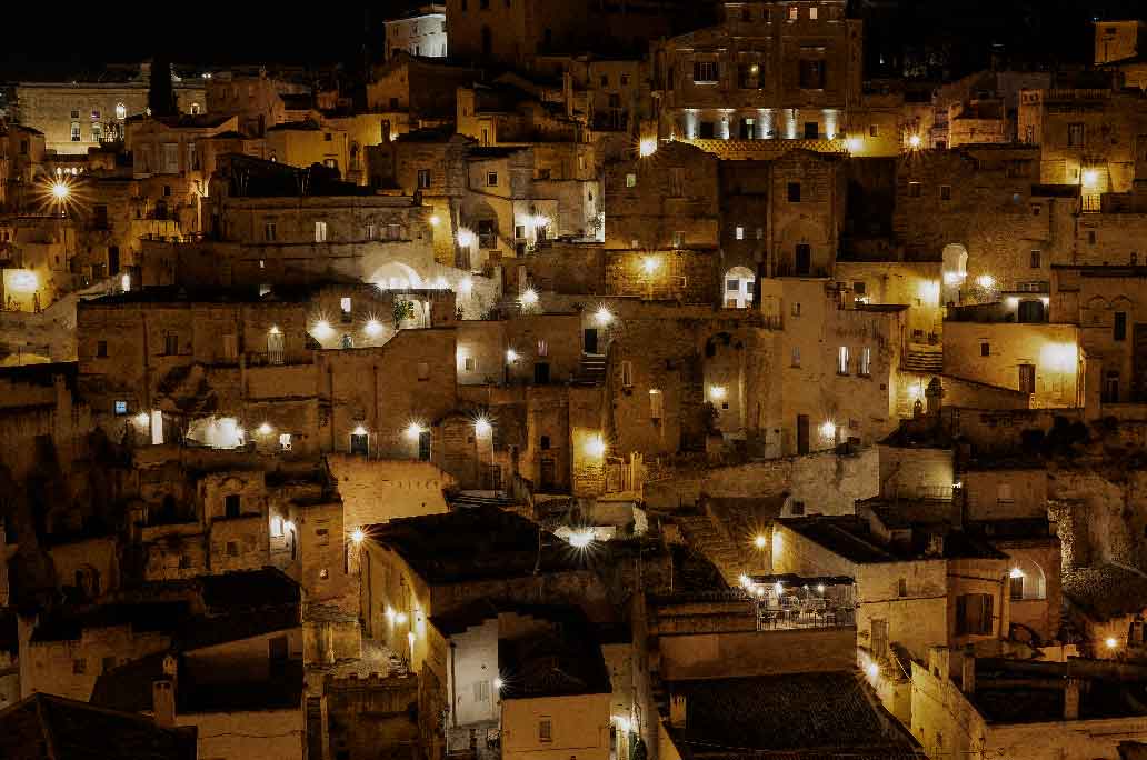 Matera by night - Stampa